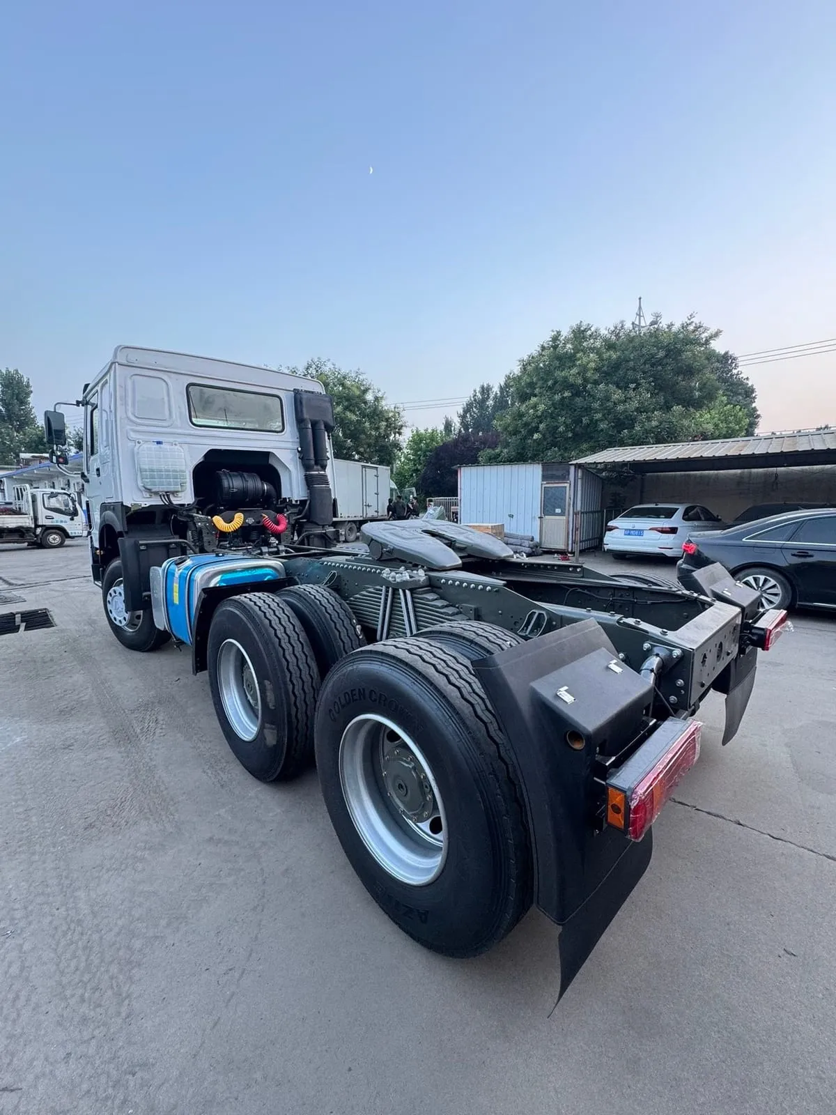 Used HOWO tractor unit inspected and ready for CIF export to Africa