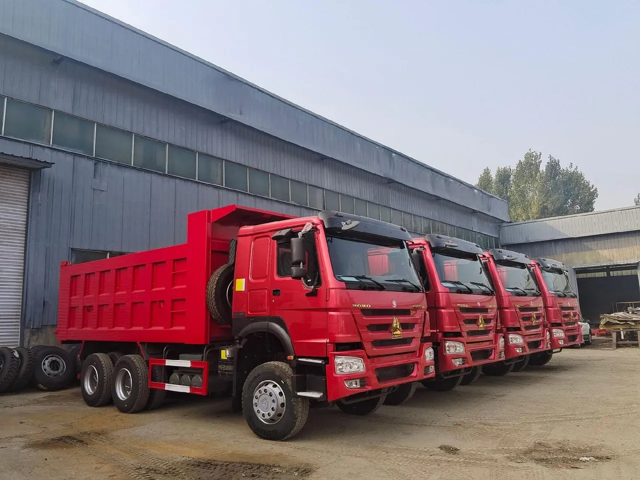 Used HOWO dump truck inspected and ready for CIF export to Africa