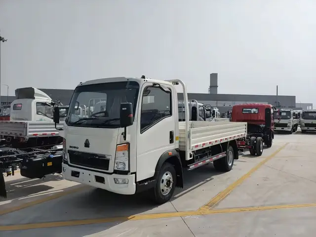 HOWO cargo truck with open flatbed body for regional distribution